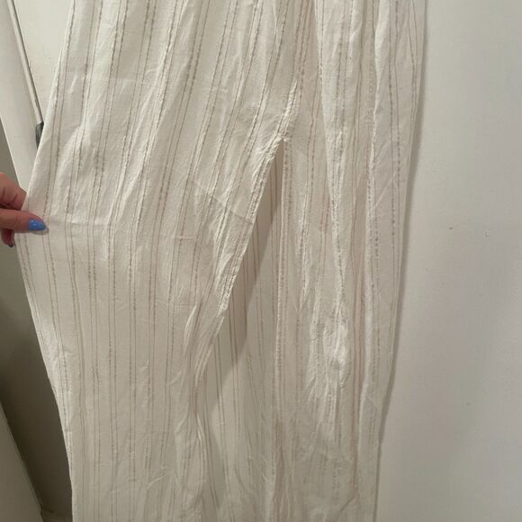 LSPACE Cover-Up Cut Out Plunging Maxi Dress Cream XS - Picture 5 of 14